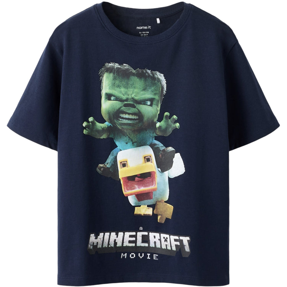 Køb Name It Navy Blazer Nkmnif Minecraft Ss Nreg Top Lnoos Bfu