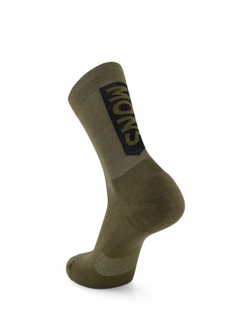 ATLAS MERINO CREW Velosocken  dark olive  M=39-41