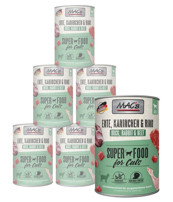 MAC's CAT Nassfutter für Katzen Fleischmenü,