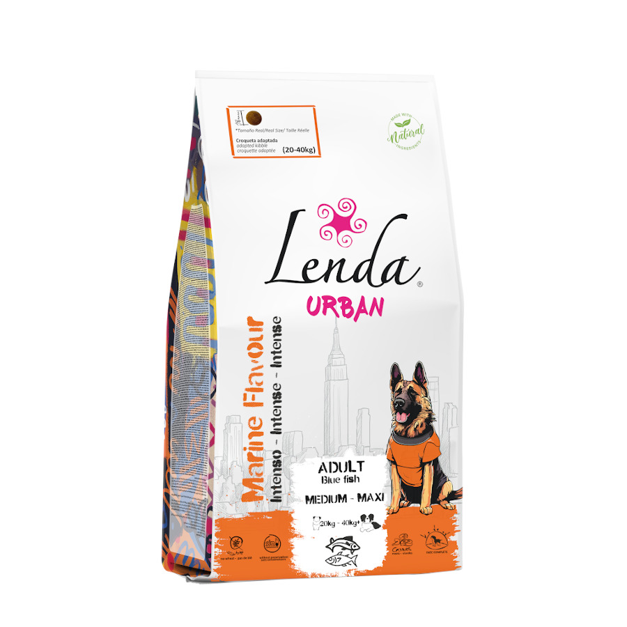 Ração Lenda Urban Marine Flavor Intense para Cães Adultos de Porte Médio Maxi