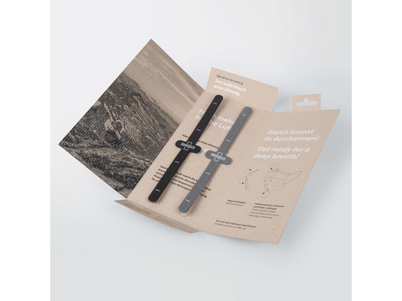SWISSPIRE Maskenband Spacer Schwarz & Grau, 2 Stück Maskenspanner