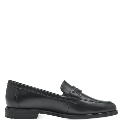 Tamaris Melika Loafers, Black Leather, 40
