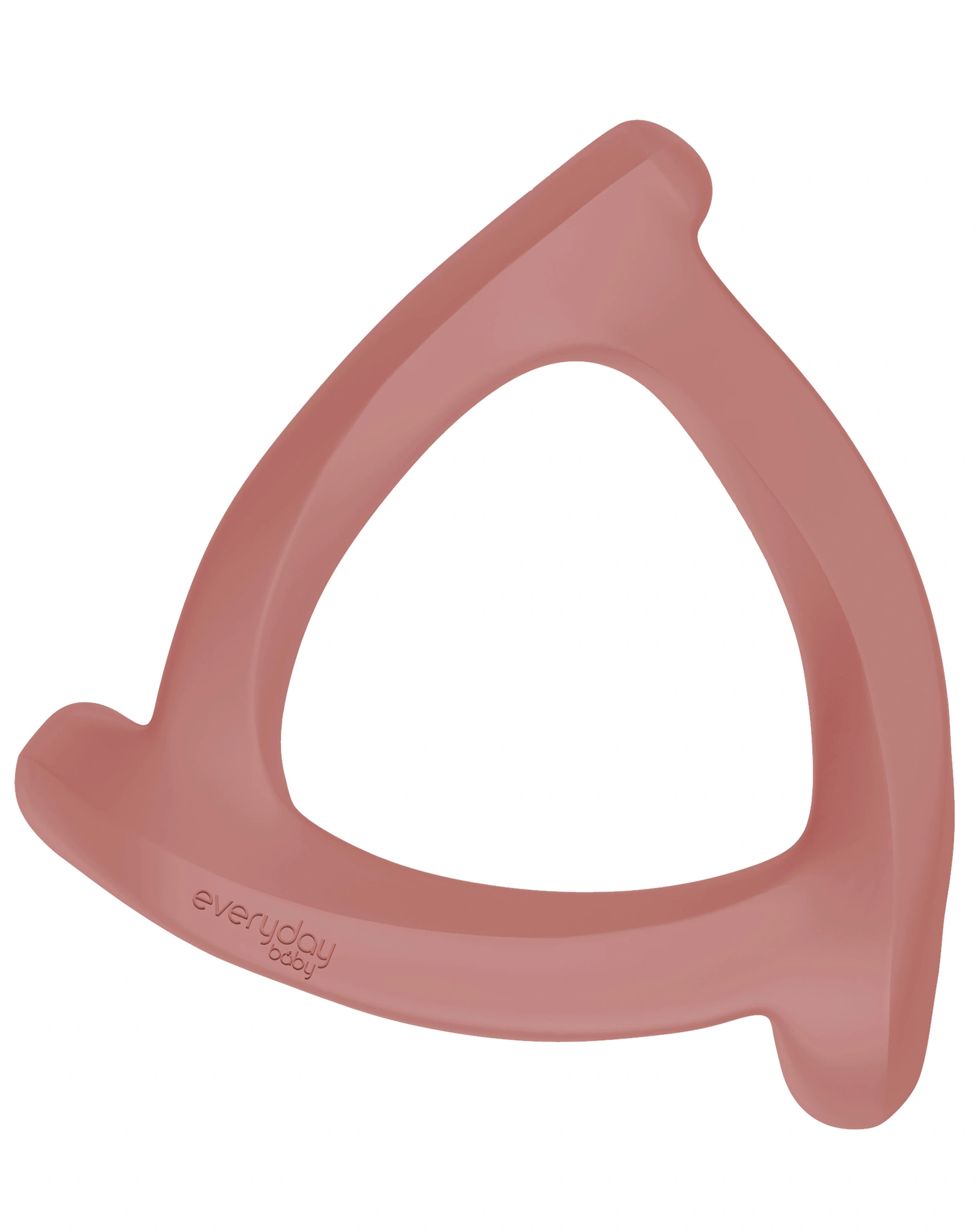 Silikon Beißring EVERYDAY BABY - TRIANGEL (10cm) 2er Set in rot/lila