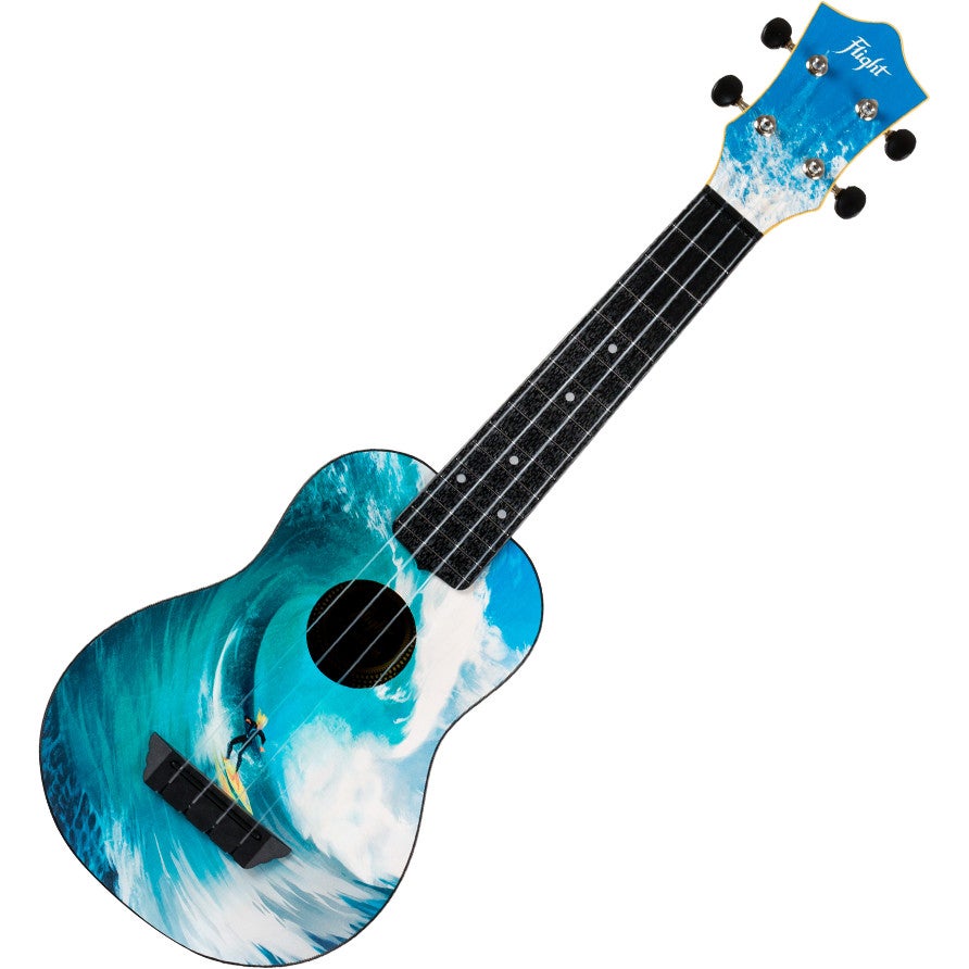 Flight Travel Series TUS25 Surf sopraan travel ukelele met gigbag