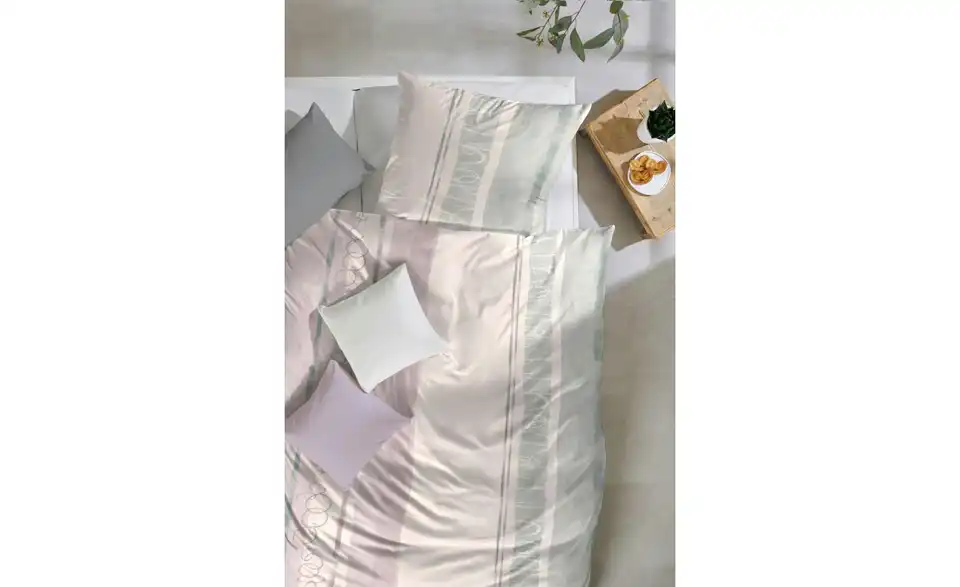 Biber Bettwäsche-Set Aprikose 200 cm 135 cm