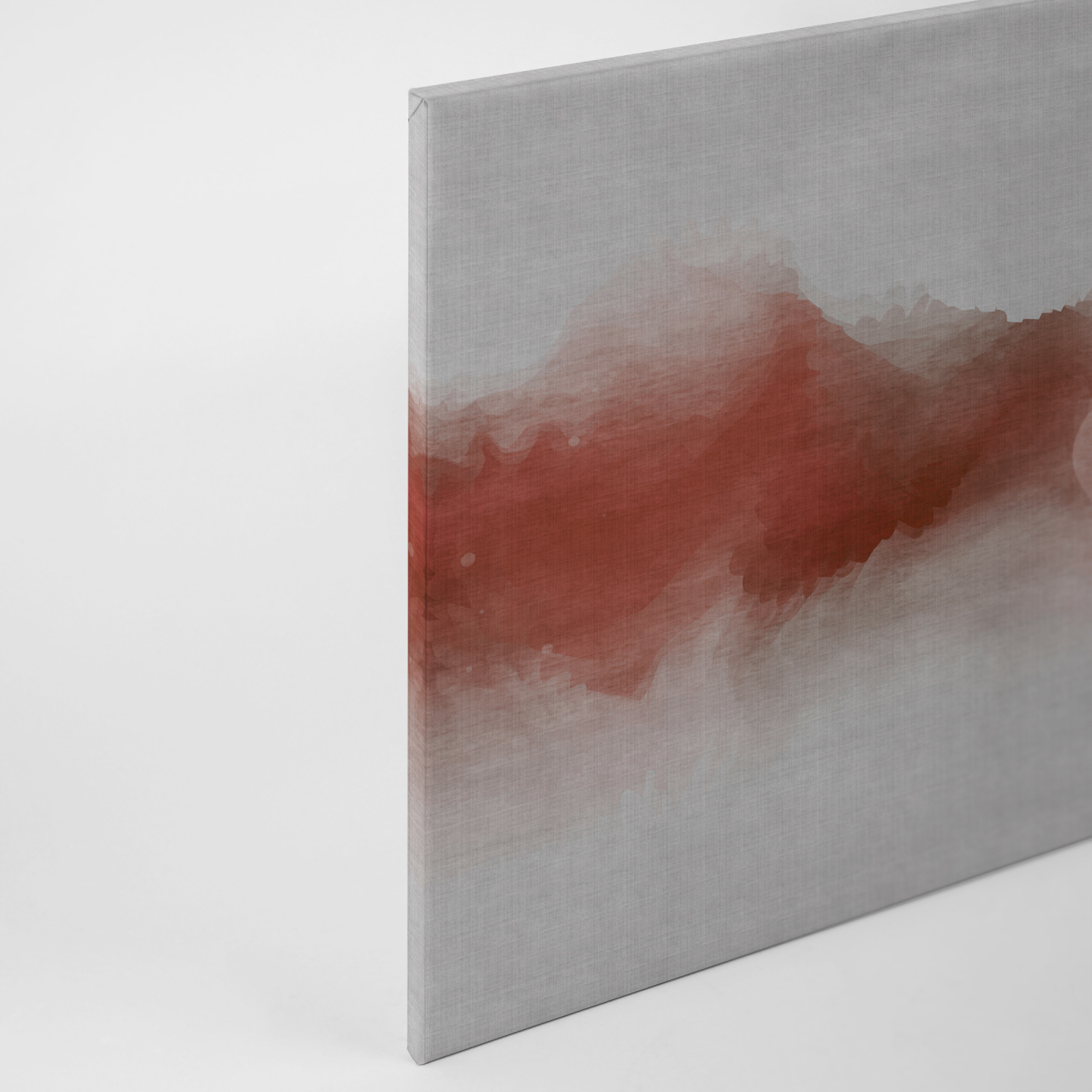 Leinwandbild DAYDREAM - rot-grau - 90x60 cm