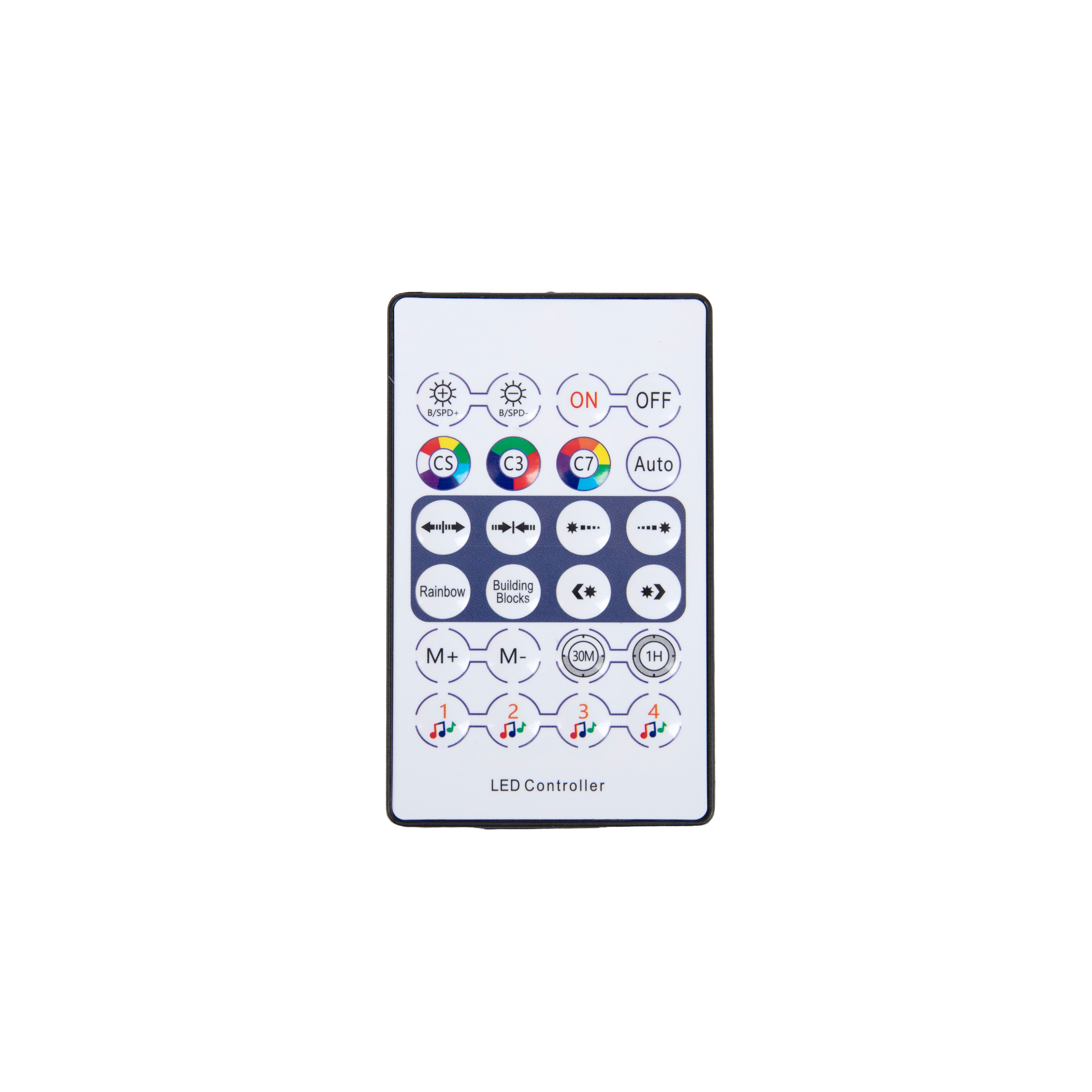 Kerst vloerlamp zwart 240cm incl. LED RGB IP44 met afstandsbediening - Nagi