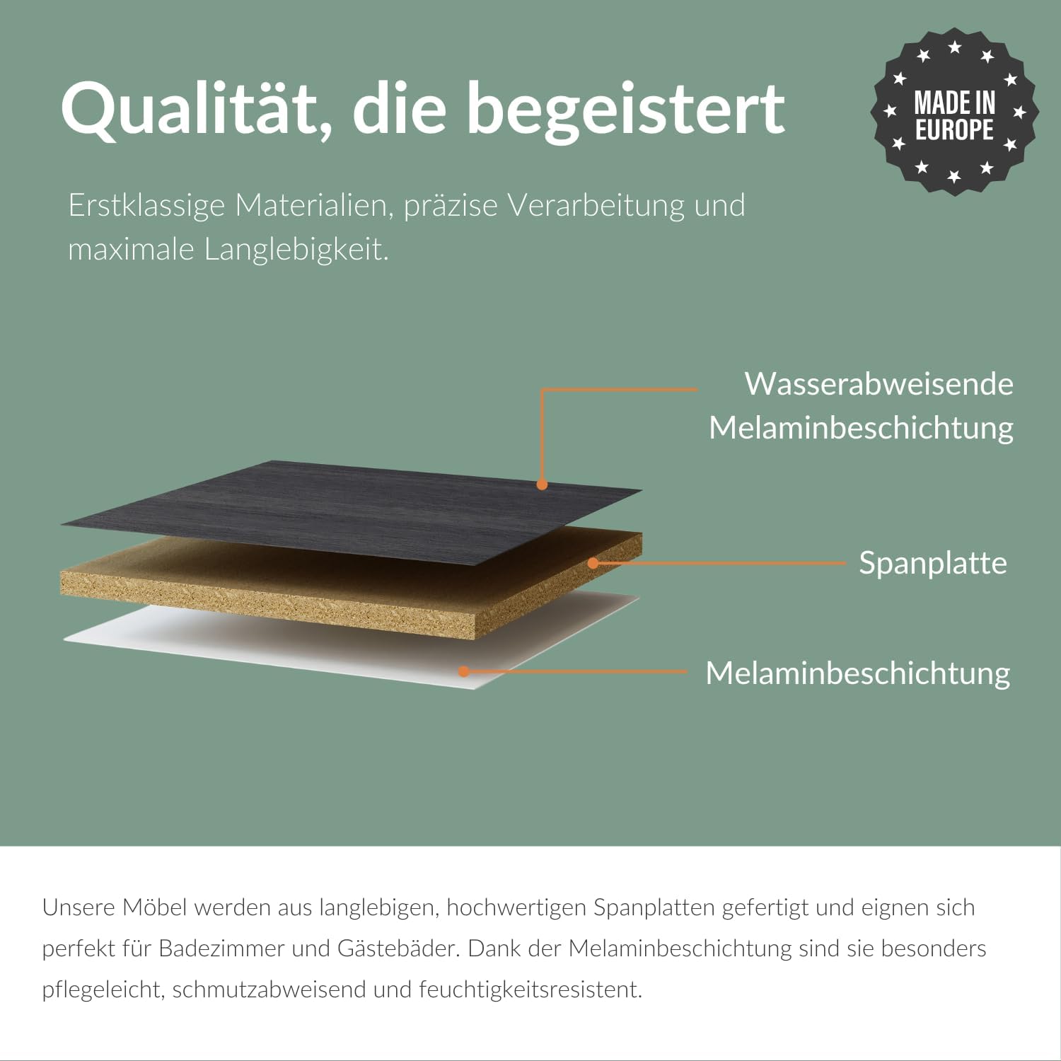 Planetmöbel Badmöbel Set Waschtisch mit Unterschrank 40 x 60 x 29 cm mit Waschtischarmatur schwarz für Badezimmer, Gäste WC & Bad, Anthrazit