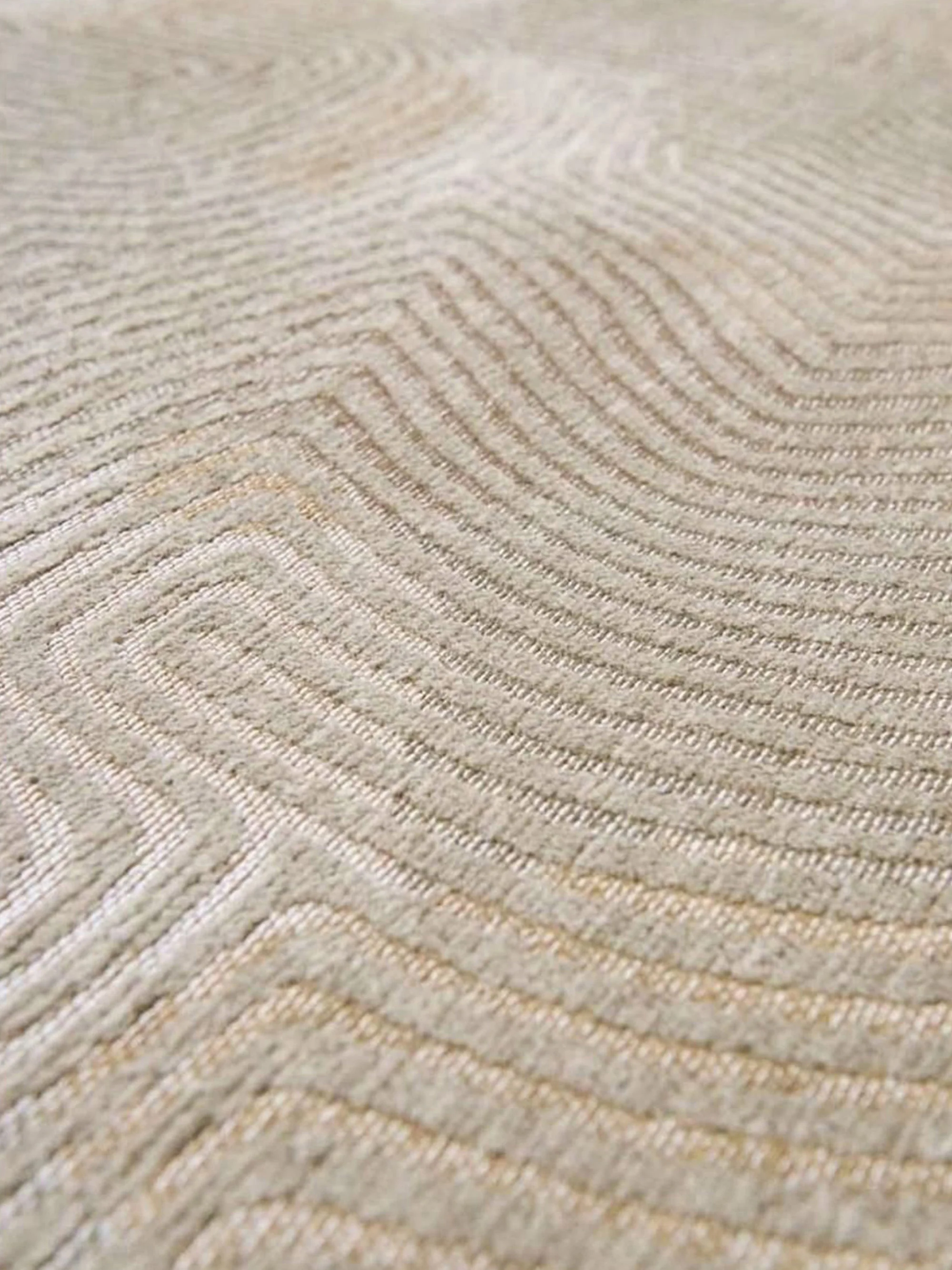 Rond jacquard in- & outdoor vloerkleed Coral, wasbaar