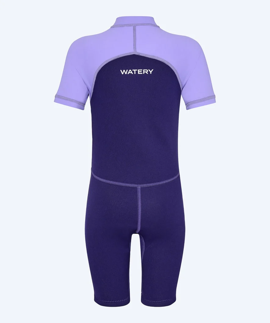 Watery UV våddragt til børn - Calypso Shorty - Lilla