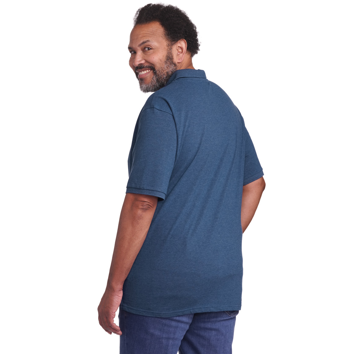 VanVaan Herren Poloshirt in Piqué-Qualität blau