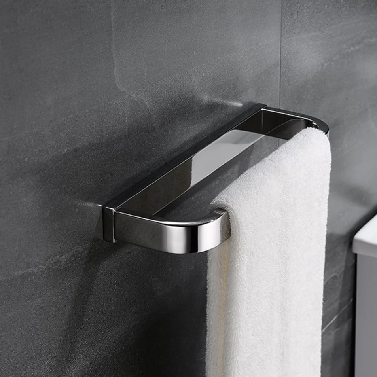 Porte-serviettes mural inox Universal - Argent