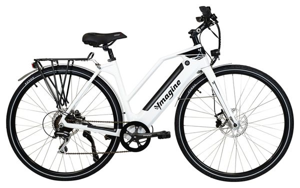 Vélo électrique Vadrouilleur 21.1 - Full carbone - Autonomie 100Km - Blanc