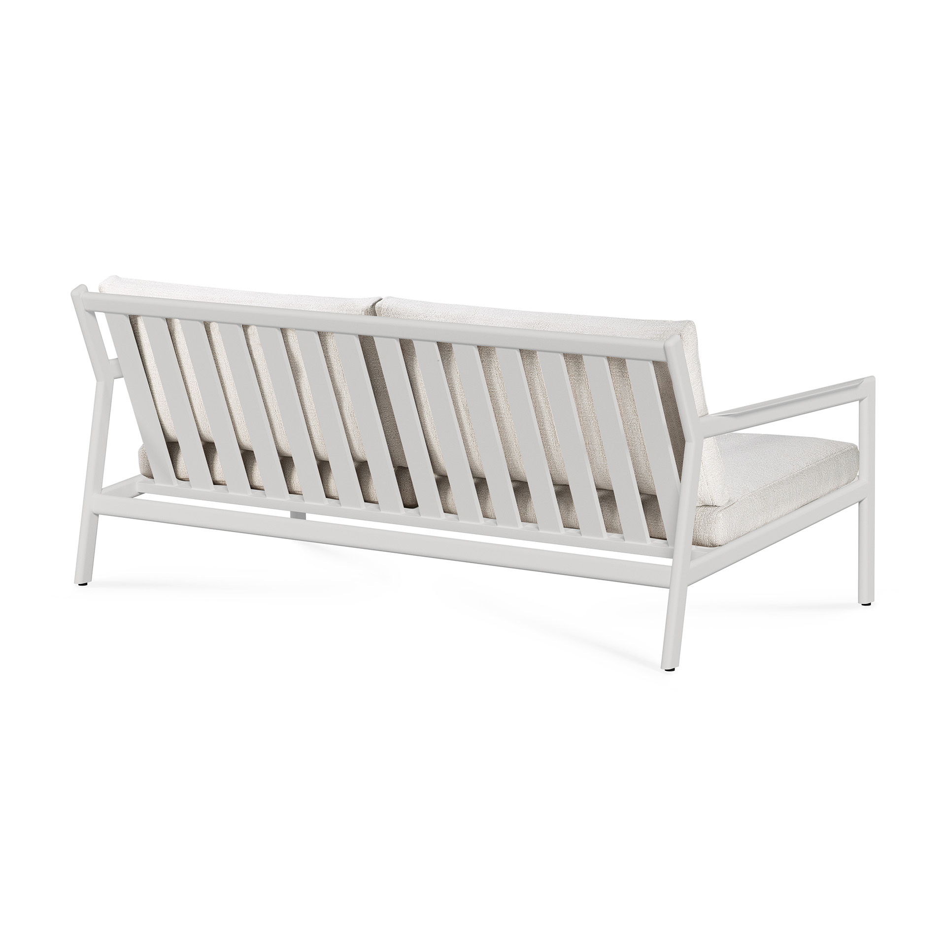 Jack sofa 178cm - wit aluminium - compleet - off white kussens