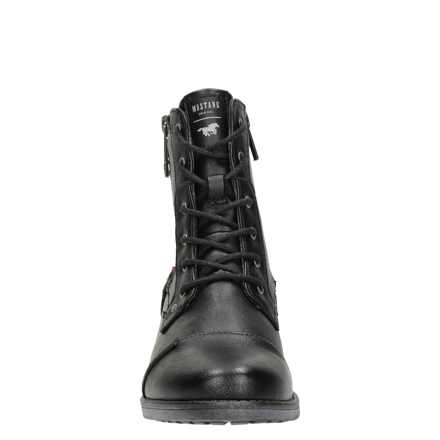 dames veterboot Mustang Zwart