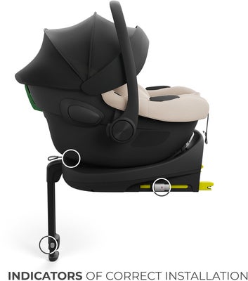 Kinderkraft I-LITE Babybilstol inkl. ENDURA SAFE FX Base, Beige