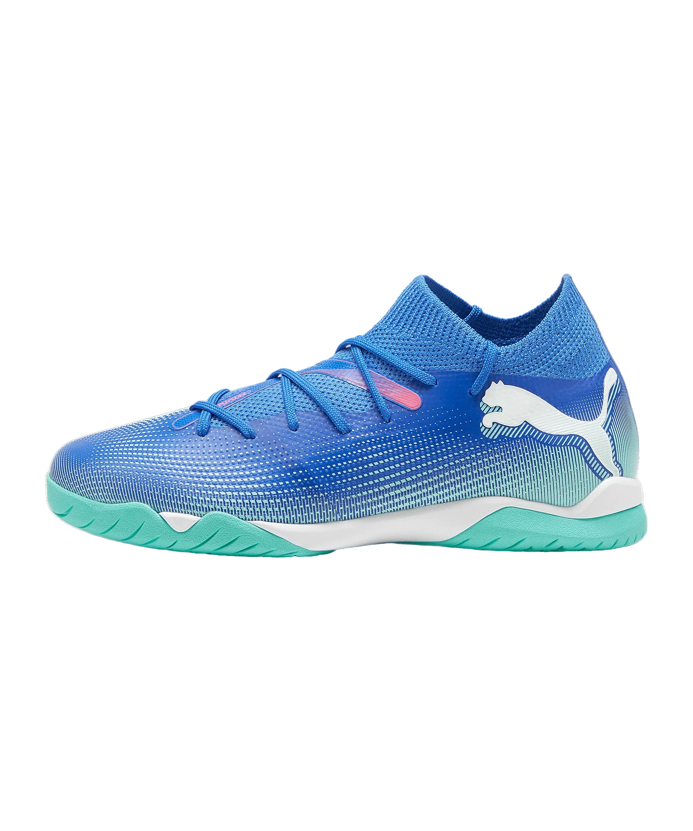 PUMA FUTURE 7 Match IT Halle Mid Formula Jr Kids Blau Weiss F01
