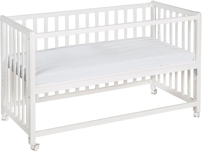 roba Beistellbett Room Bed, Woodland Buddies 60 x 120 cm Beistellbett höhenverstellbar in mehreren Stufen