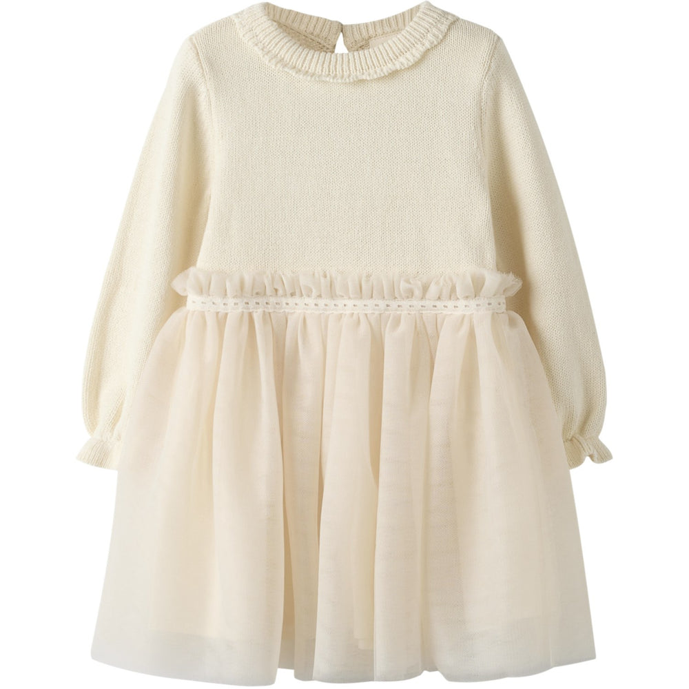 Køb Lil'Atelier Pistachio Shell Nmfsarina Ls Strik Kjole Lil