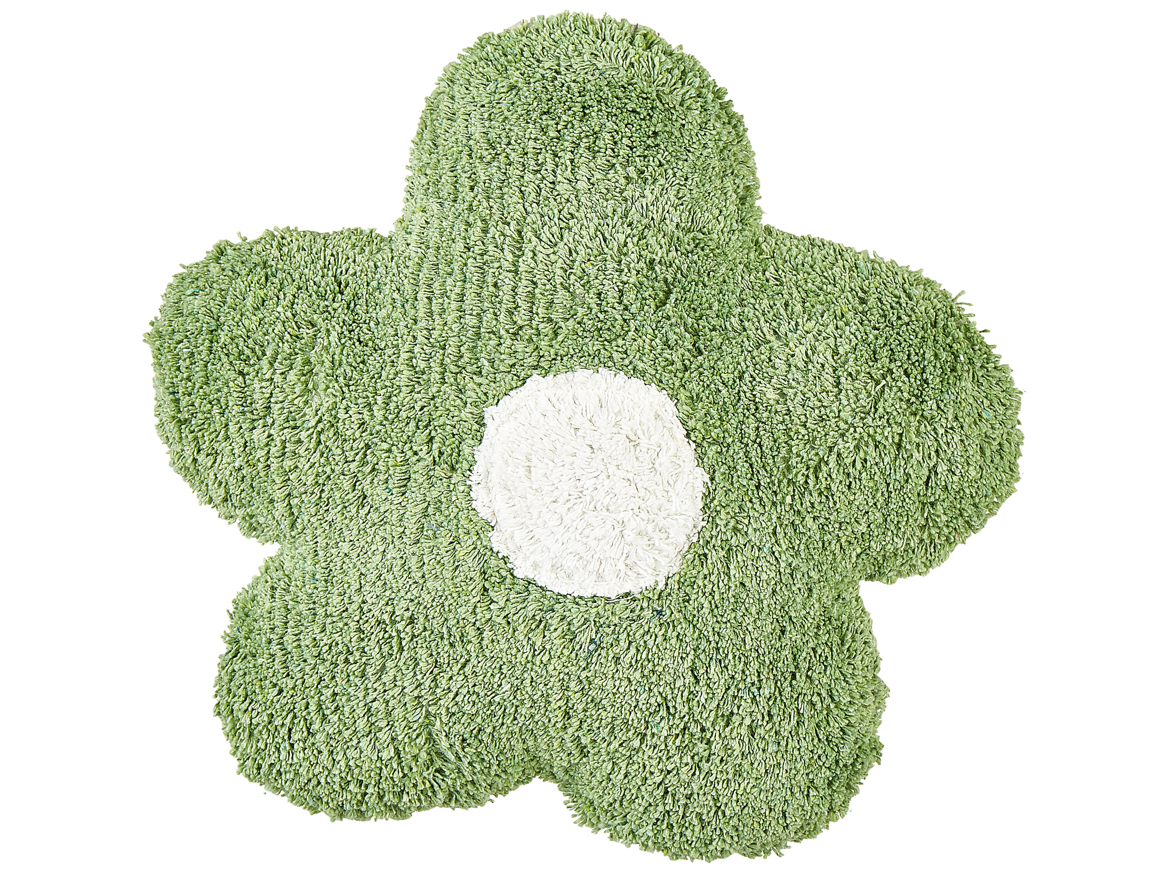 Set van 2 sierkussens SORREL Katoen 30 x 30 cm Groen Bloem