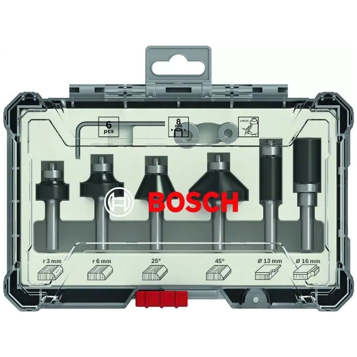 Bosch Coffret Fraises à araser 6 pièces