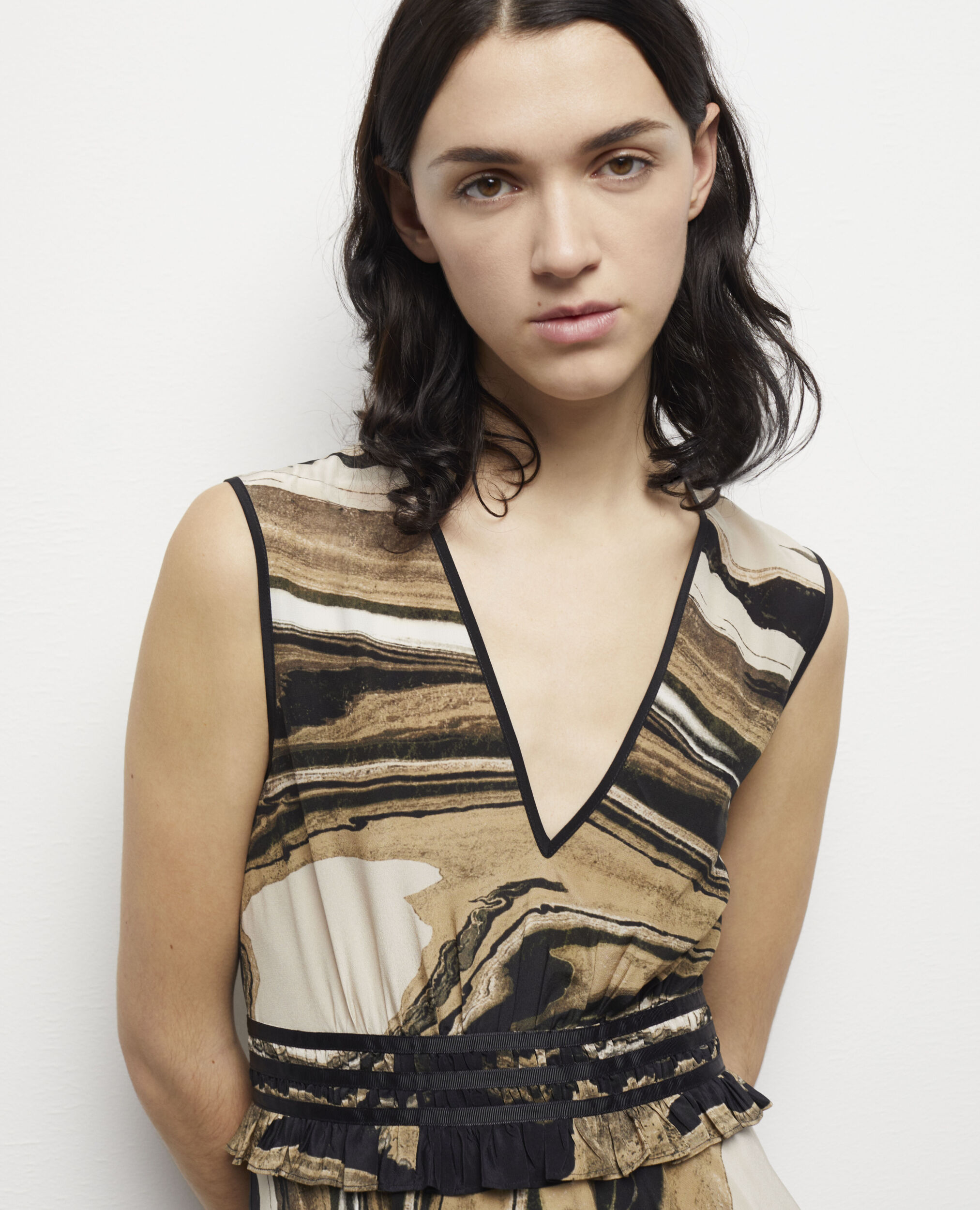 Robe courte imprimée