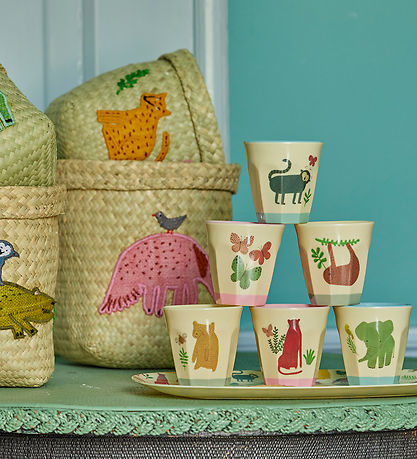 Rice Becher - Melamin - 6 st. - 160 ml - Creme/Sweet Jungle