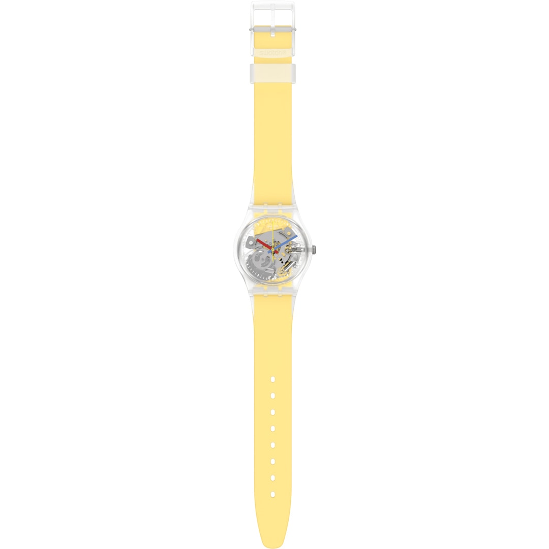 Swatch Original 34 Clearly Yellow Striped