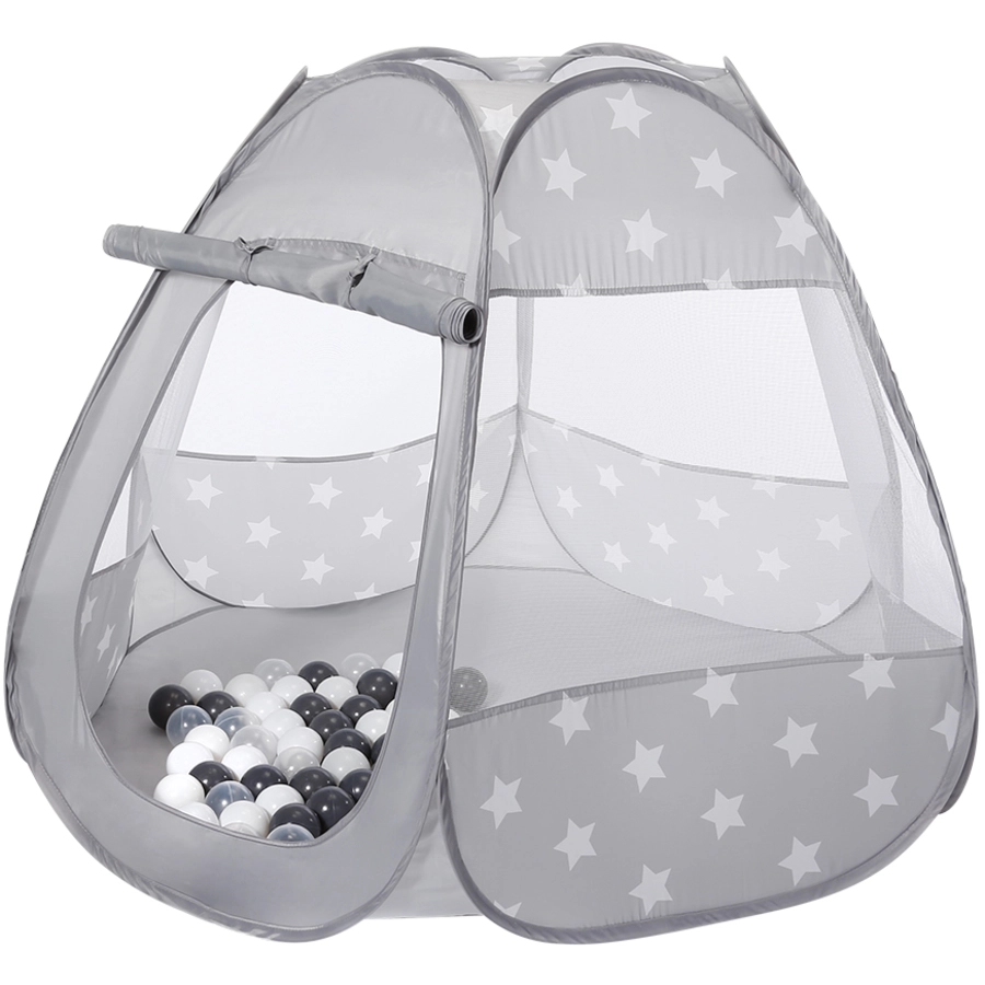 knorr toys® Spielzelt Bellox inkl. 50 Spielbällen white stars, grau