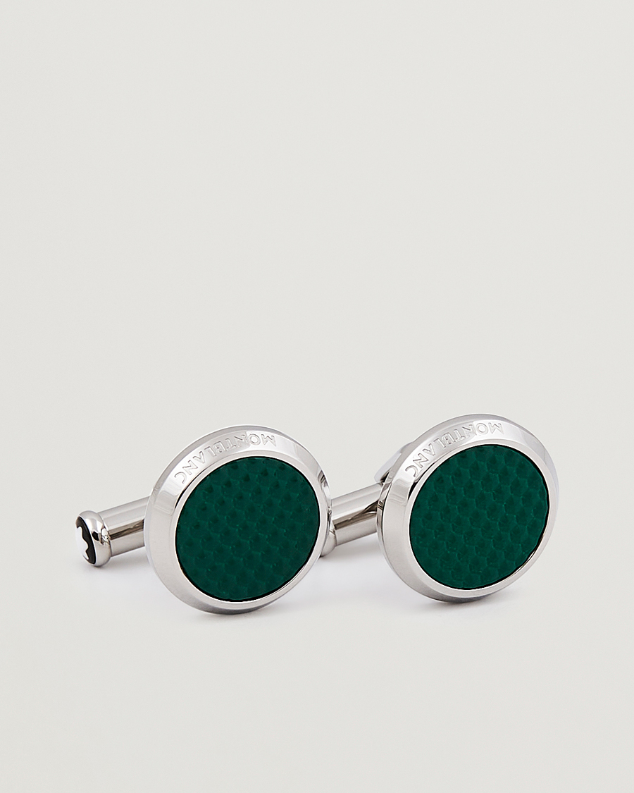 Montblanc Cufflinks Meisterstück Green Steel