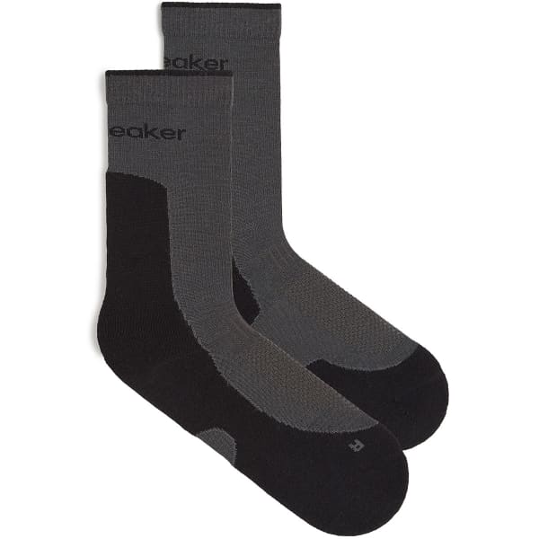Chaussette randonnée ICEBREAKER W MER HIKE+ LIGHT CREW OBSIDIAN/BLACK