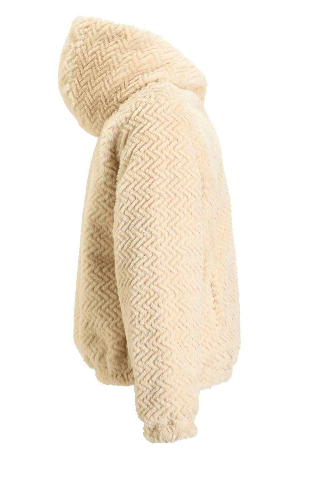 anytime reversible winterjas beige / alloverprint