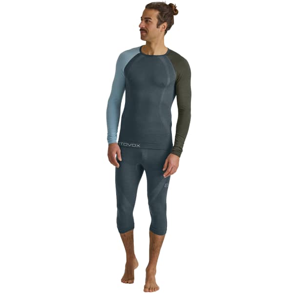 T-shirt thermique ORTOVOX 120 COMP LIGHT LONG SLEEVE DARK ARCTIC GREY