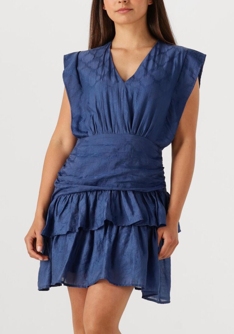donkerblauwe suncoo mini jurk cyana