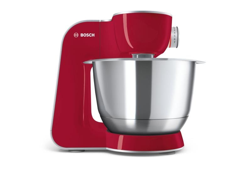 Bosch Küchenmaschine MUM58720 Rot/Silber 1000 W-Küchenmaschine mit umfangreichem Zubehör, rot/silbern