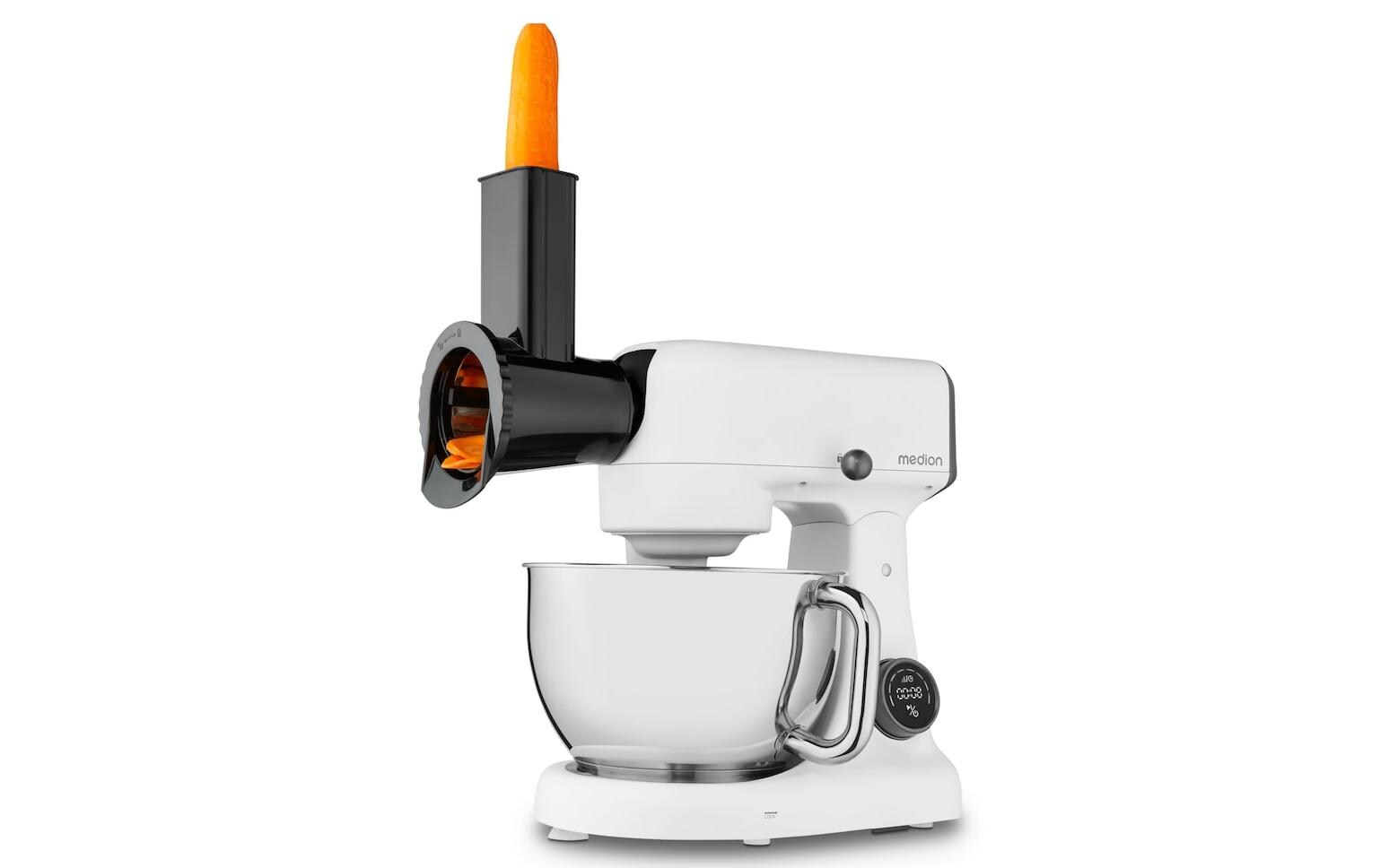 Digitale Küchenmaschine, Weiss<br>Energiesparende und leise 800 W Küchenmaschine