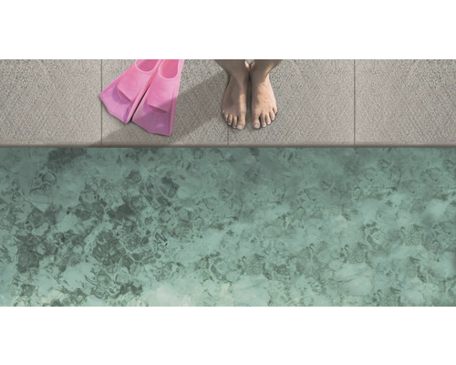 Zwembadrandsteen Margo Element recht parelgrijs gevlamd 49,5 x 31 x 3,2 cm
