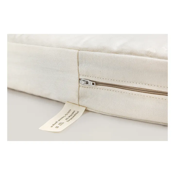Bermbach Handcrafted Matelas ovale pour berceaux Lola et Emil en coton bio | Blanc