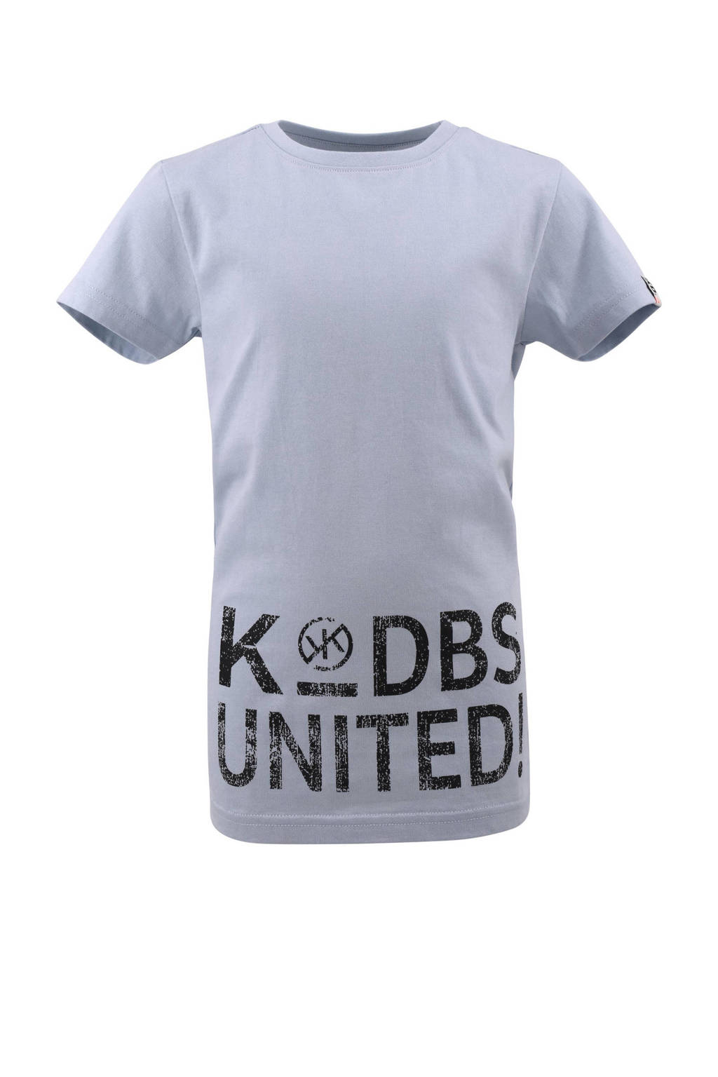 Born by Kiddo United T-shirt Paolo met tekst blauw