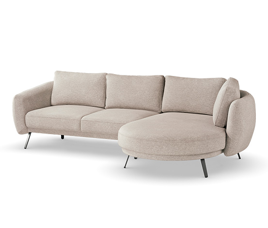 DOMO collection Loungesofa »Toledo«, rechts, beige