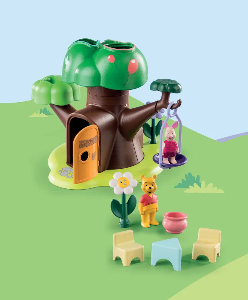 WINNIE ET PORCINET AVEC CABANE - 71316