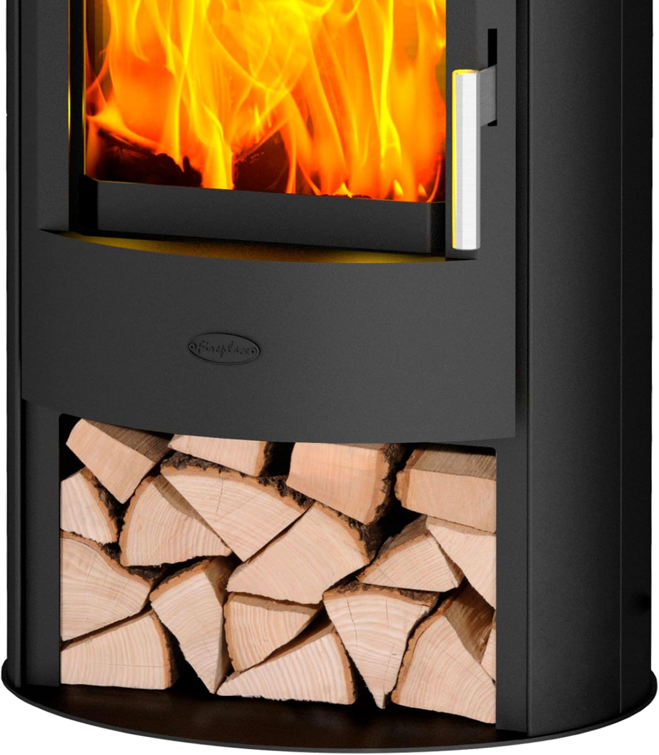 Fireplace K6780 Zaria Kaminofen Stahl schwarz | Topplatte Speckstein/A+