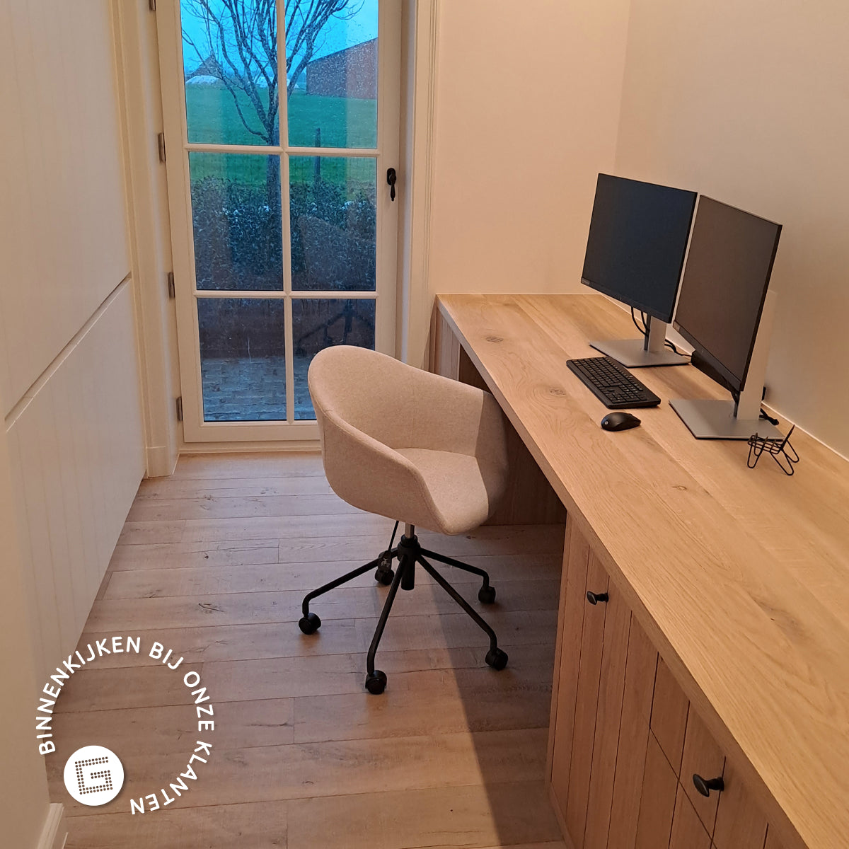 Nolon Nout-Otis Bureaustoel Lichtgrijs - Armleuningen - Wit