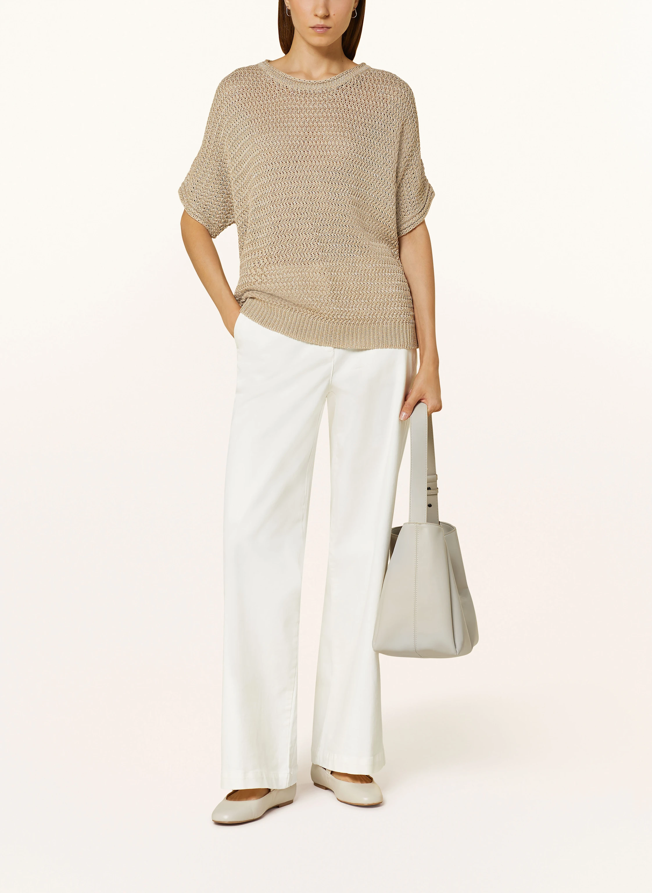 BEAUMONT Strickshirt HEARTY mit Glitzergarn