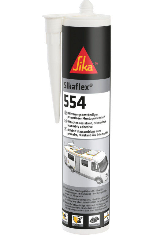 Sika Sikaflex 554 Montageklebstoff  Kartusche 300 ml Schwarz