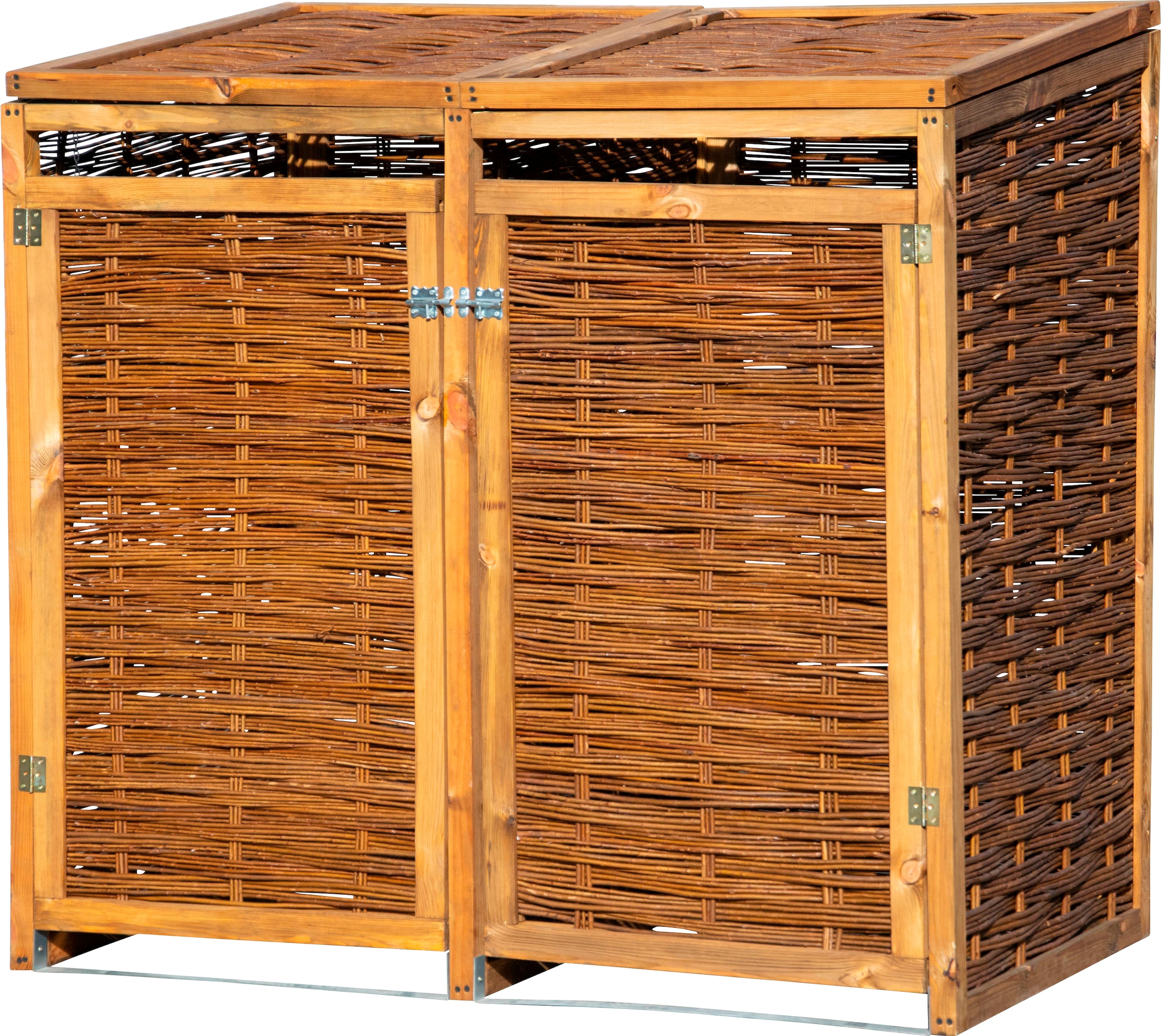 dobar Mülltonnenbox 2x240l, BxTxH: 137x83x132 cm