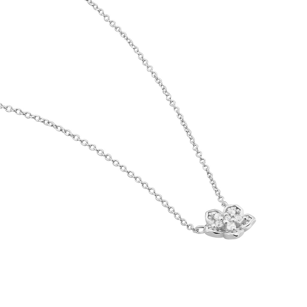 Collier Anne-charlotte Argent Blanc Oxyde De Zirconium