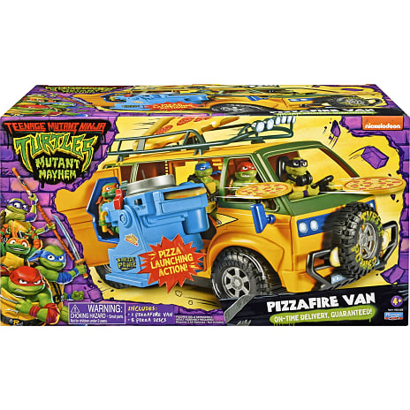Turtles Mayhem Group Pizza Delivery Van varevogn