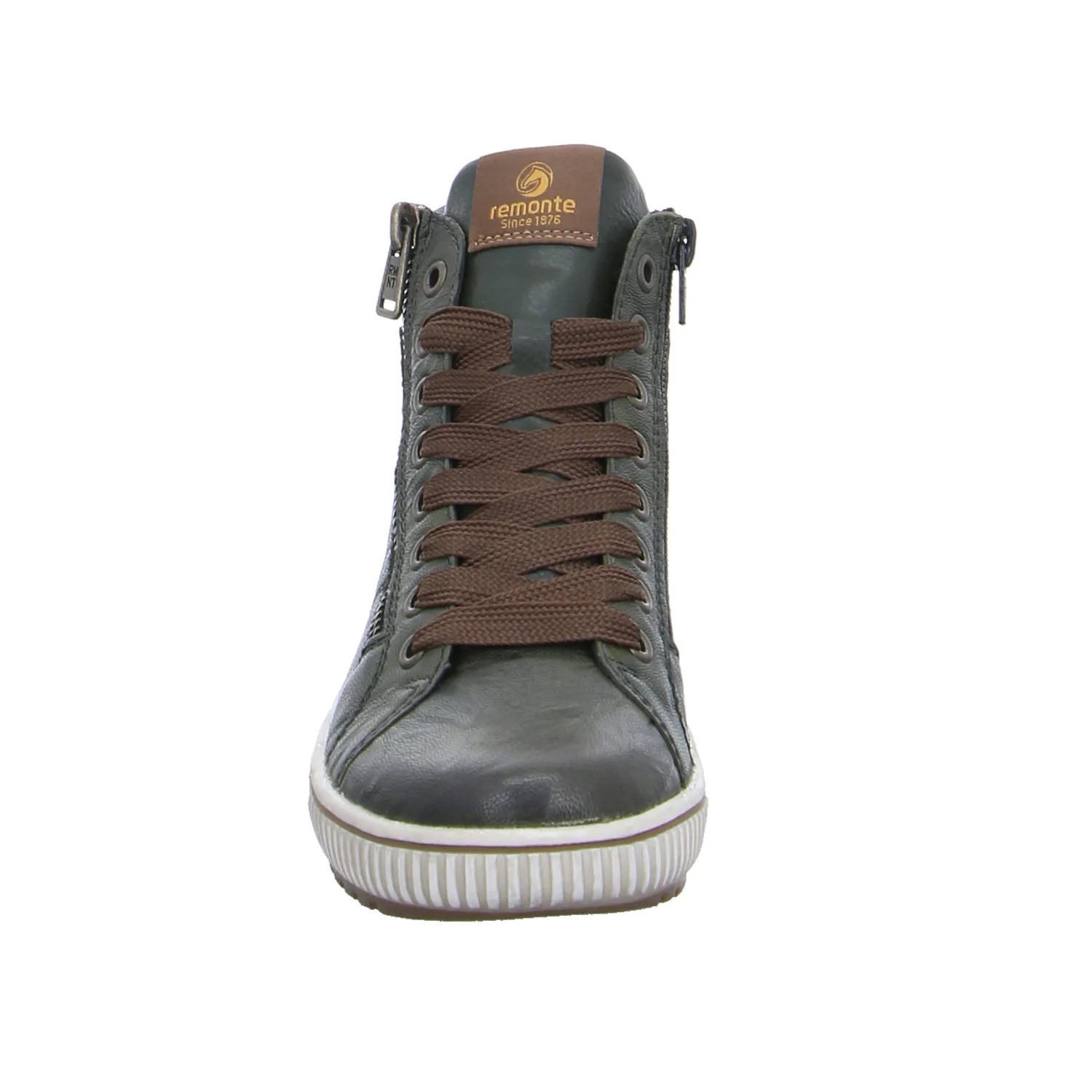 REMONTE Mid Cut Sneaker Olive Leder  mit TEX Membrane