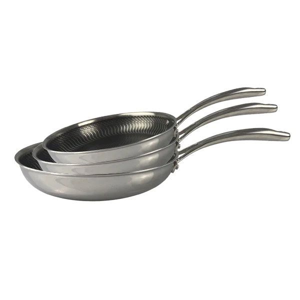 Batterie poêles anti-adhérentes Olympe 20, 24 et 28 cm Baumalu